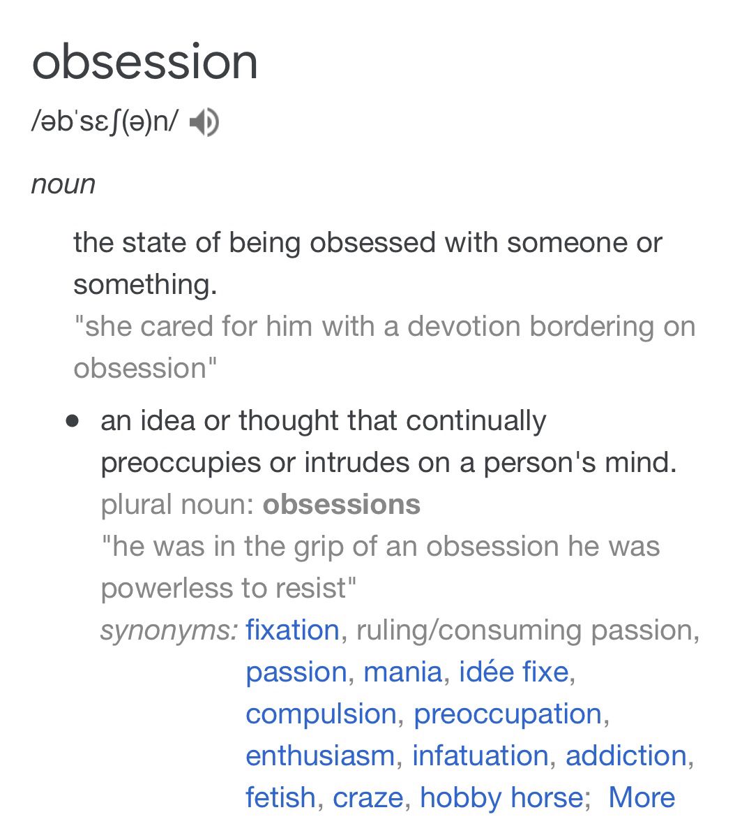 Obsession Meaning: What the Word Really Describes