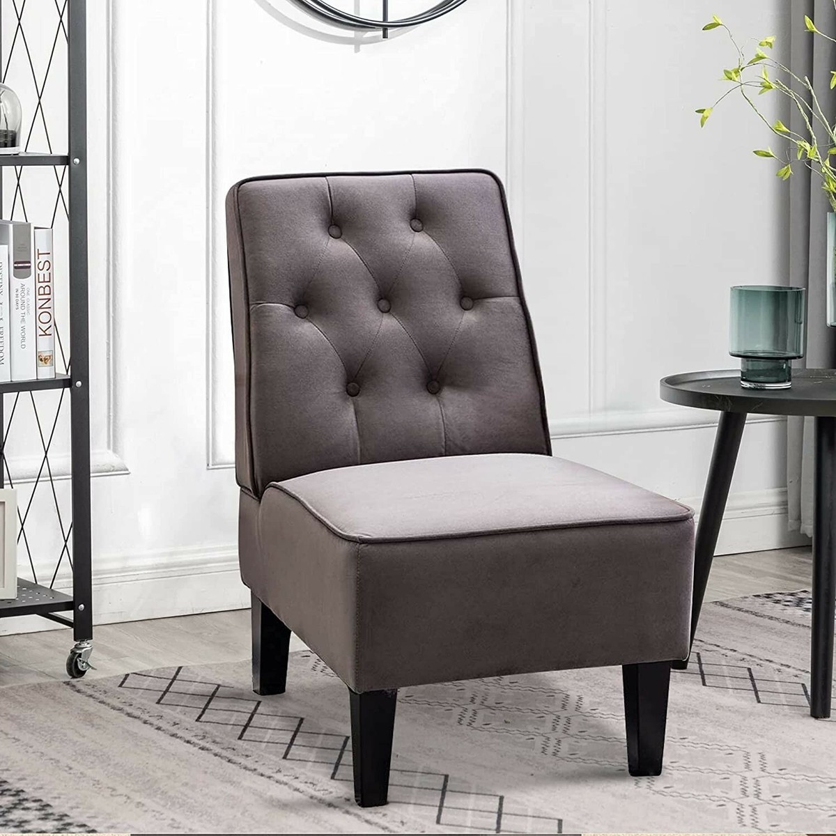 Armless Accent Chairs for Small Rooms