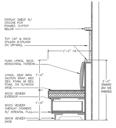 What Goes Into a Residential Booth Seating Section Drawing
