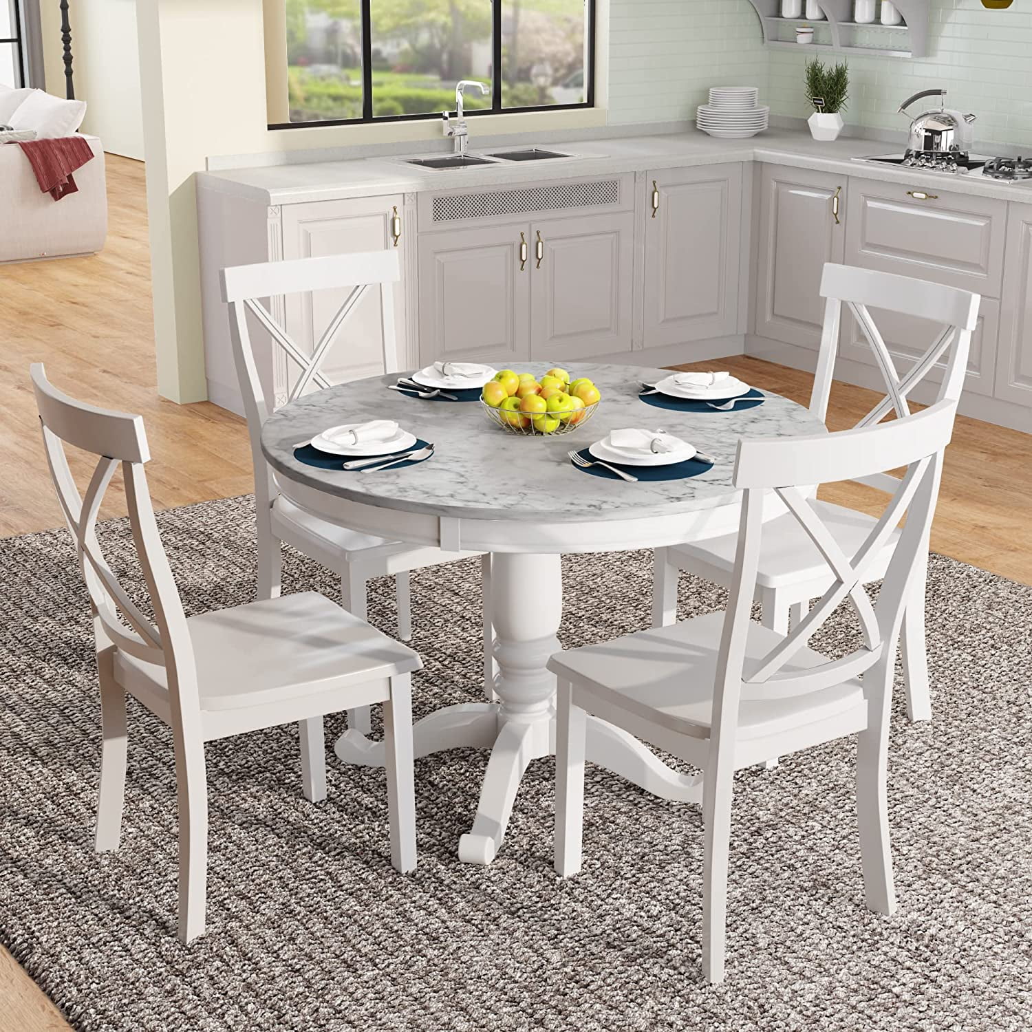 Round Kitchen Tables With Chairs: Small-Group Arrangements