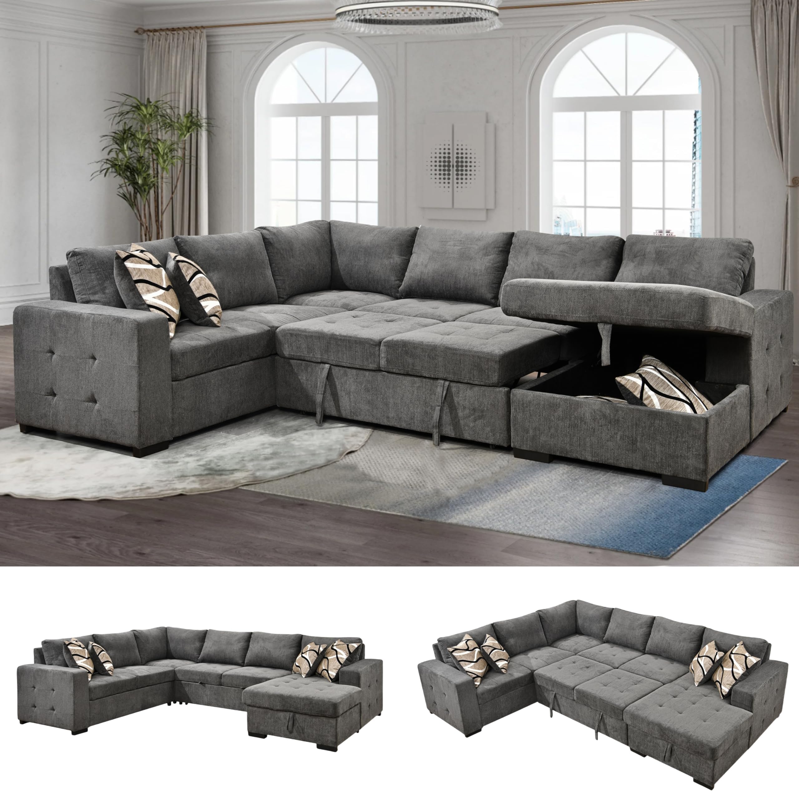 Storage Sectionals: Hidden Compartments and Footprints