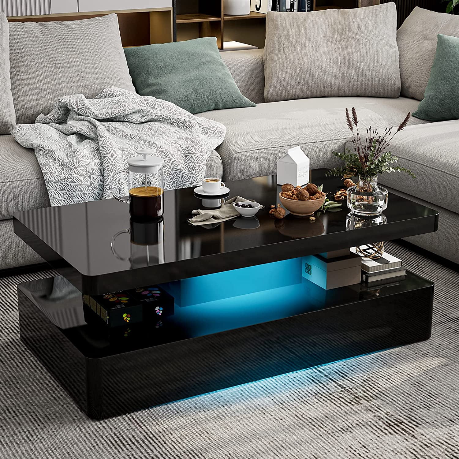 Black Modern Coffee Tables for Different Living Rooms