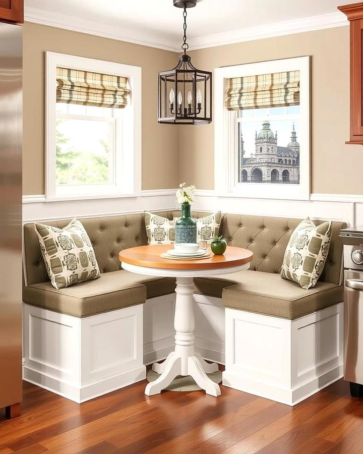 Corner Banquette Seating: L-Shaped Layouts and Table Fit