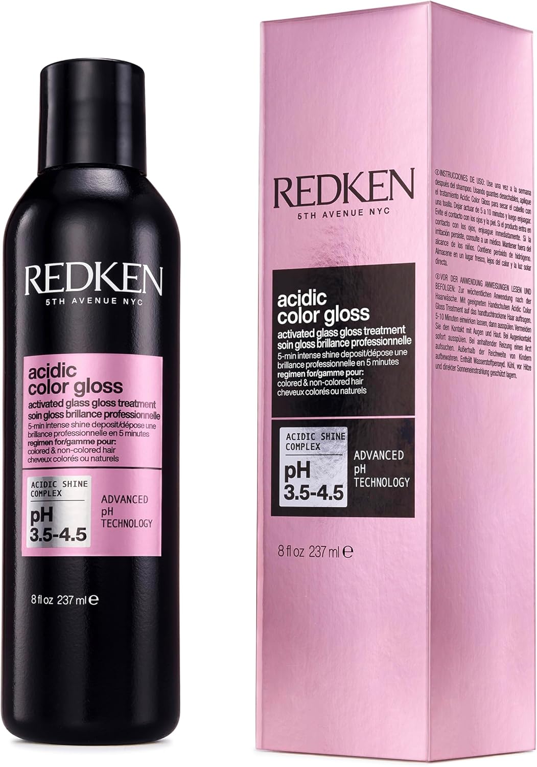 How Redken Acidic Color Gloss Glass Gloss Treatment Works