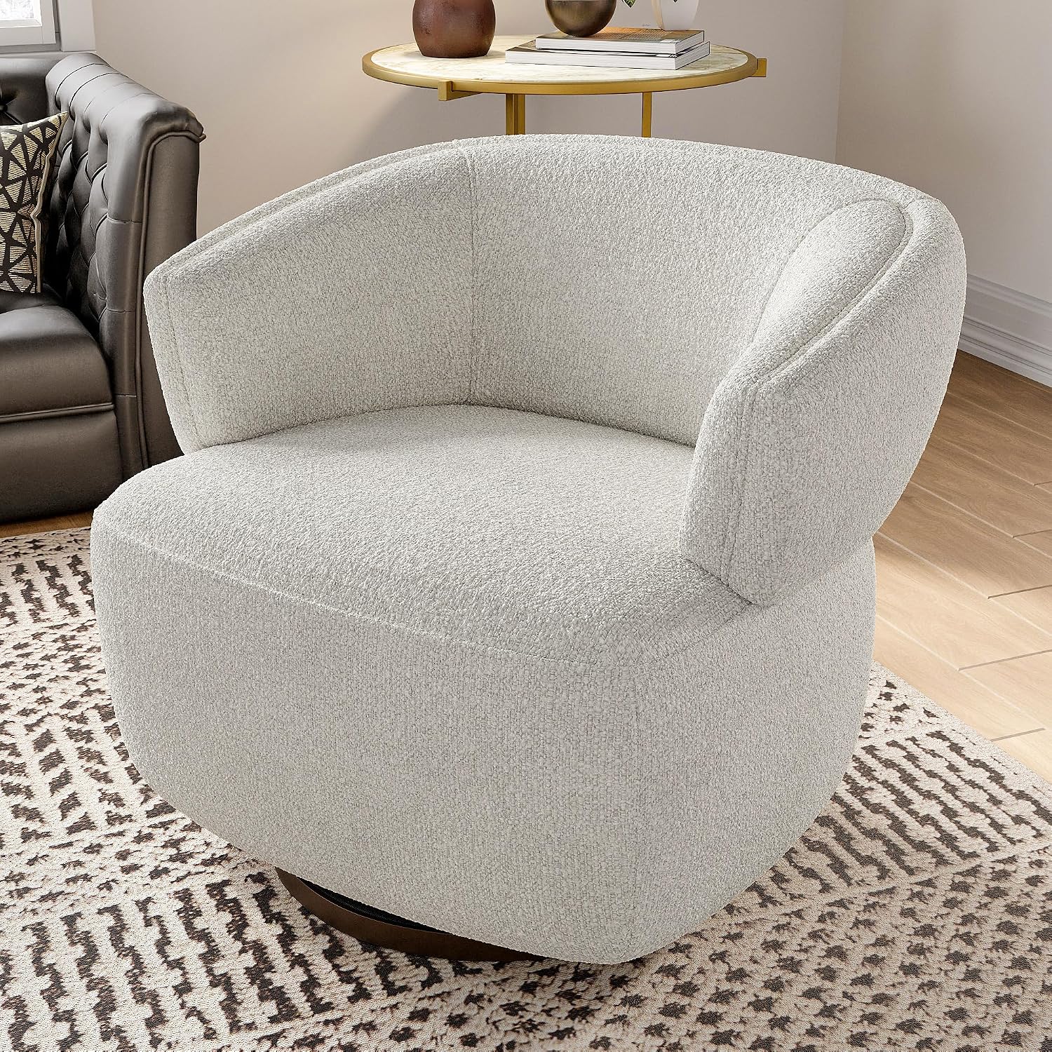Barrel Accent Chairs: Rounded Seating and Room Scale