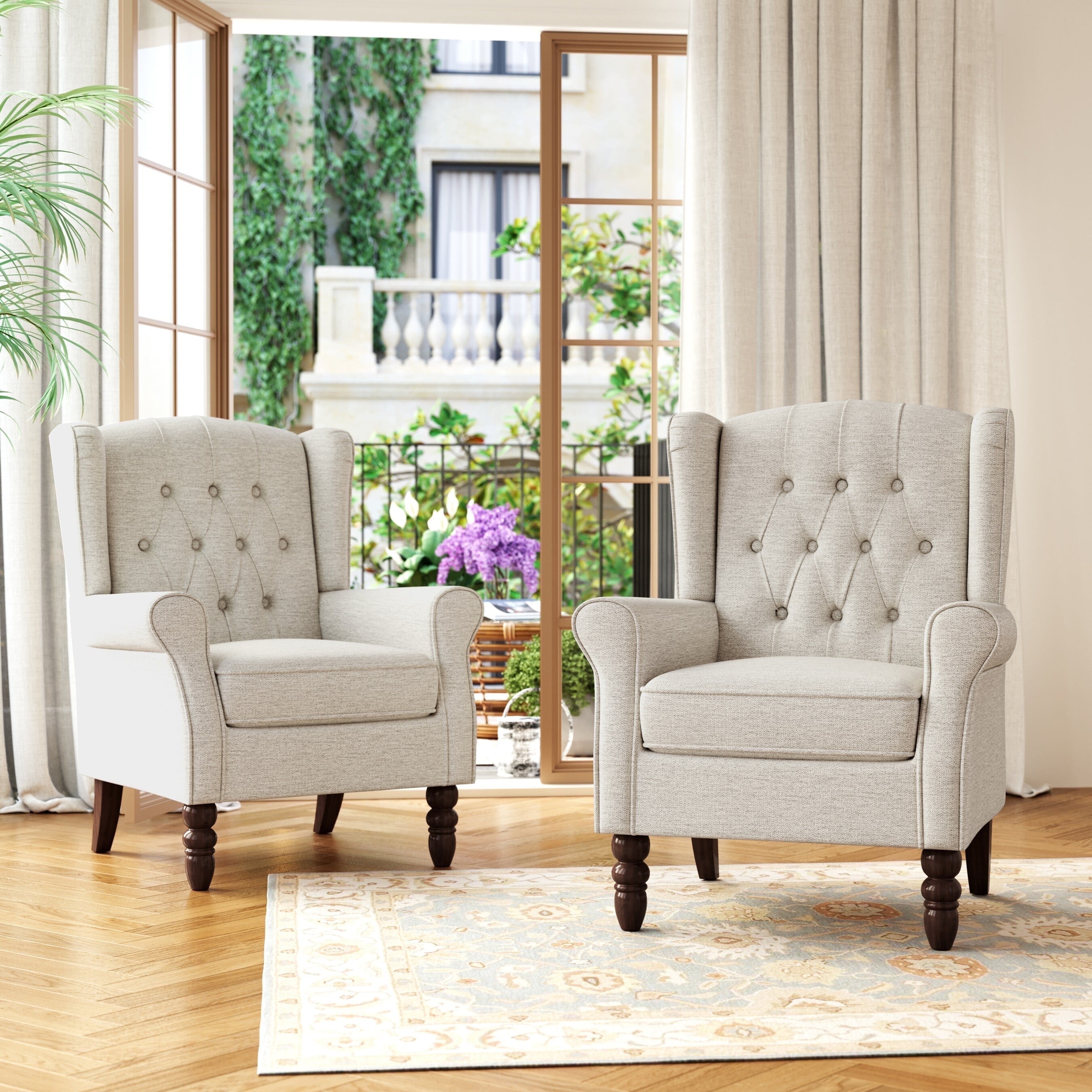 Wingback Accent Chairs: Shape, Height and Placement