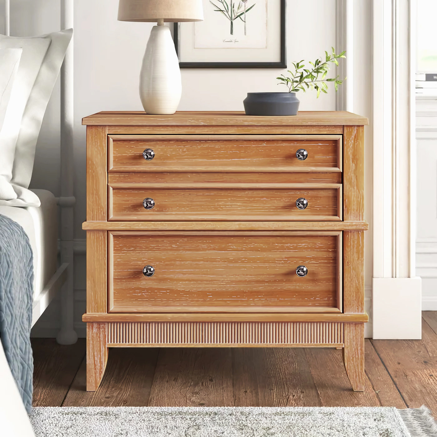 Wood Nightstands: Oak, Walnut and Finish Choices