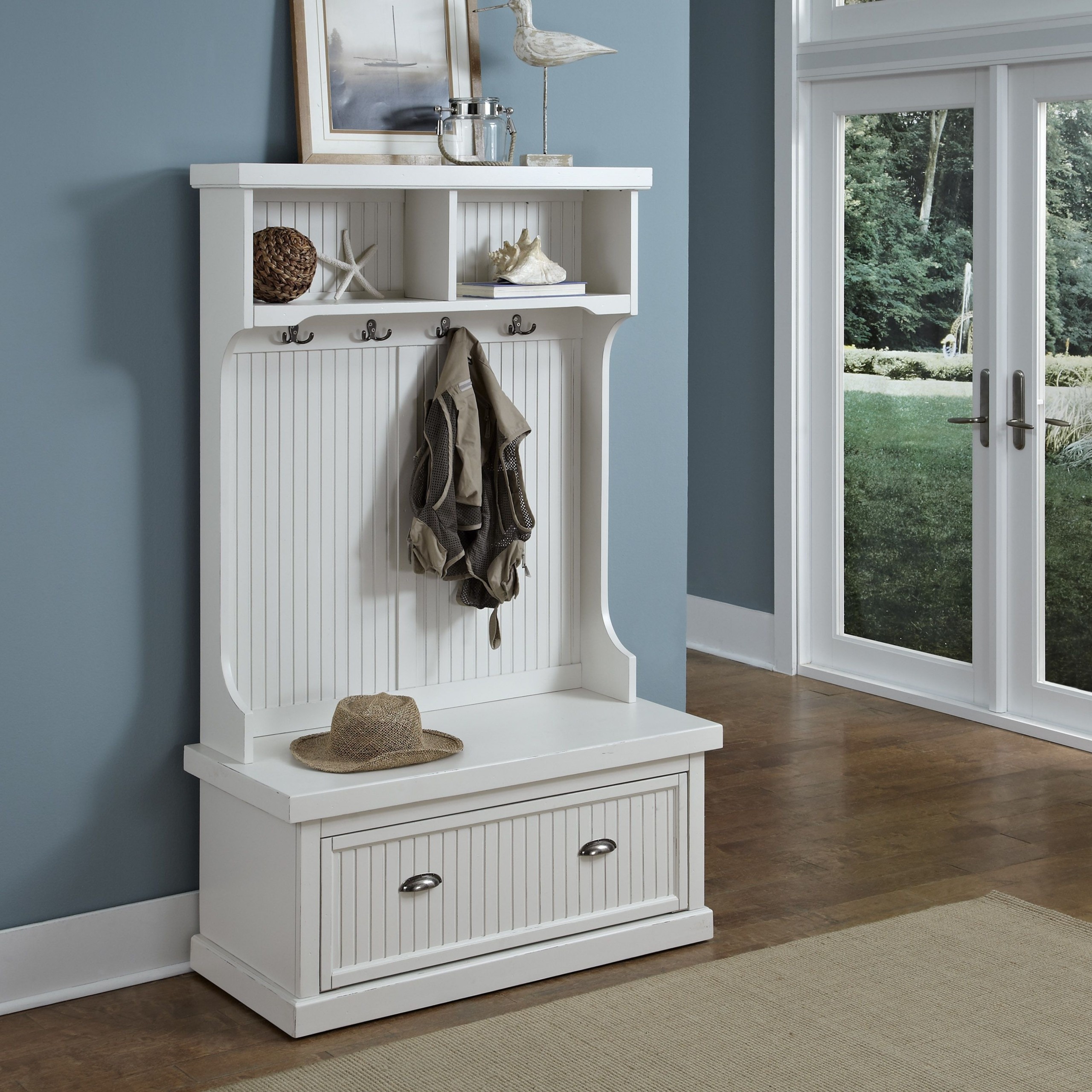 Hall Trees: Hooks, Benches and Shoe Storage