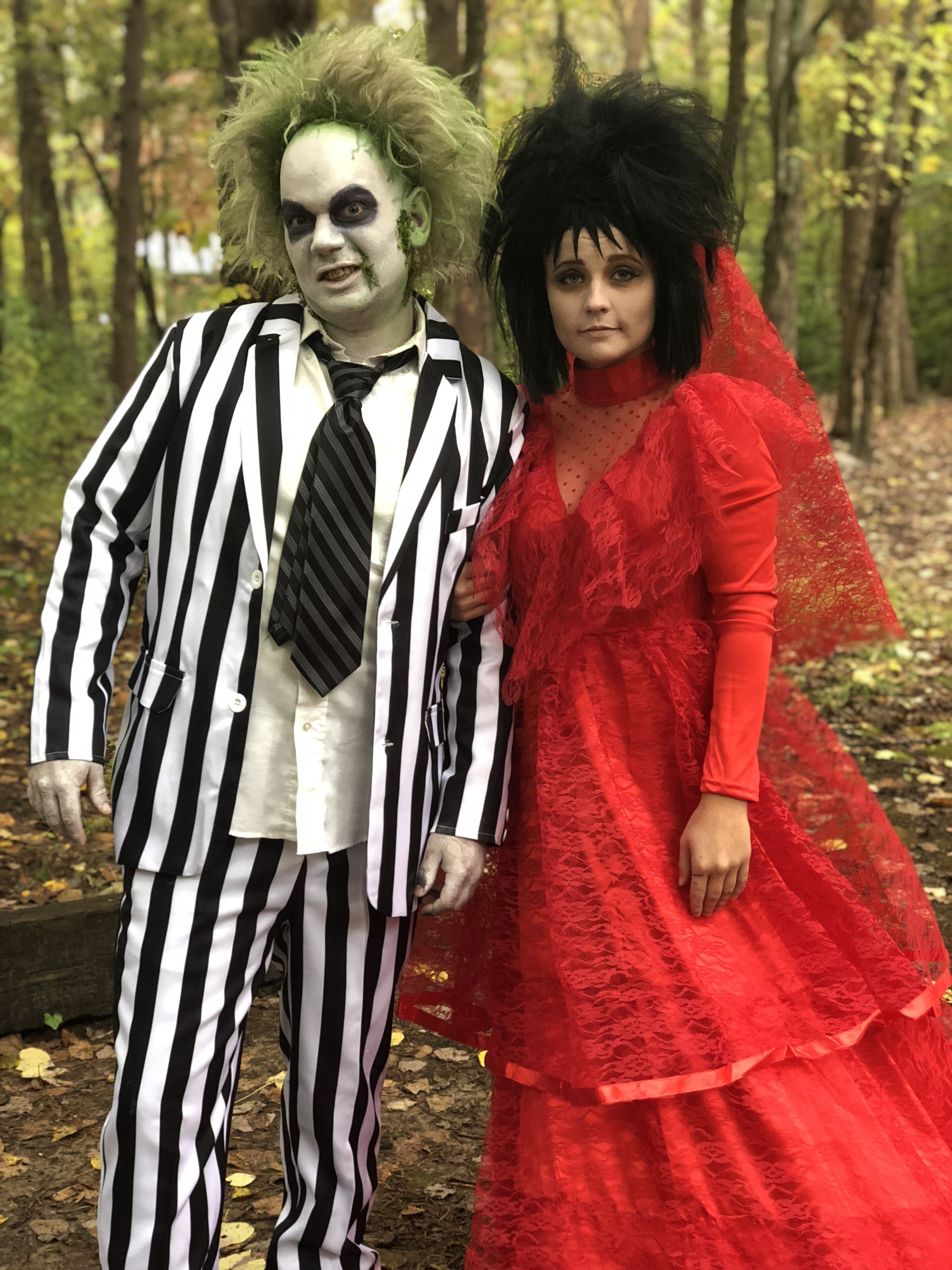 How to Create a Beetlejuice-Inspired Couples Costume