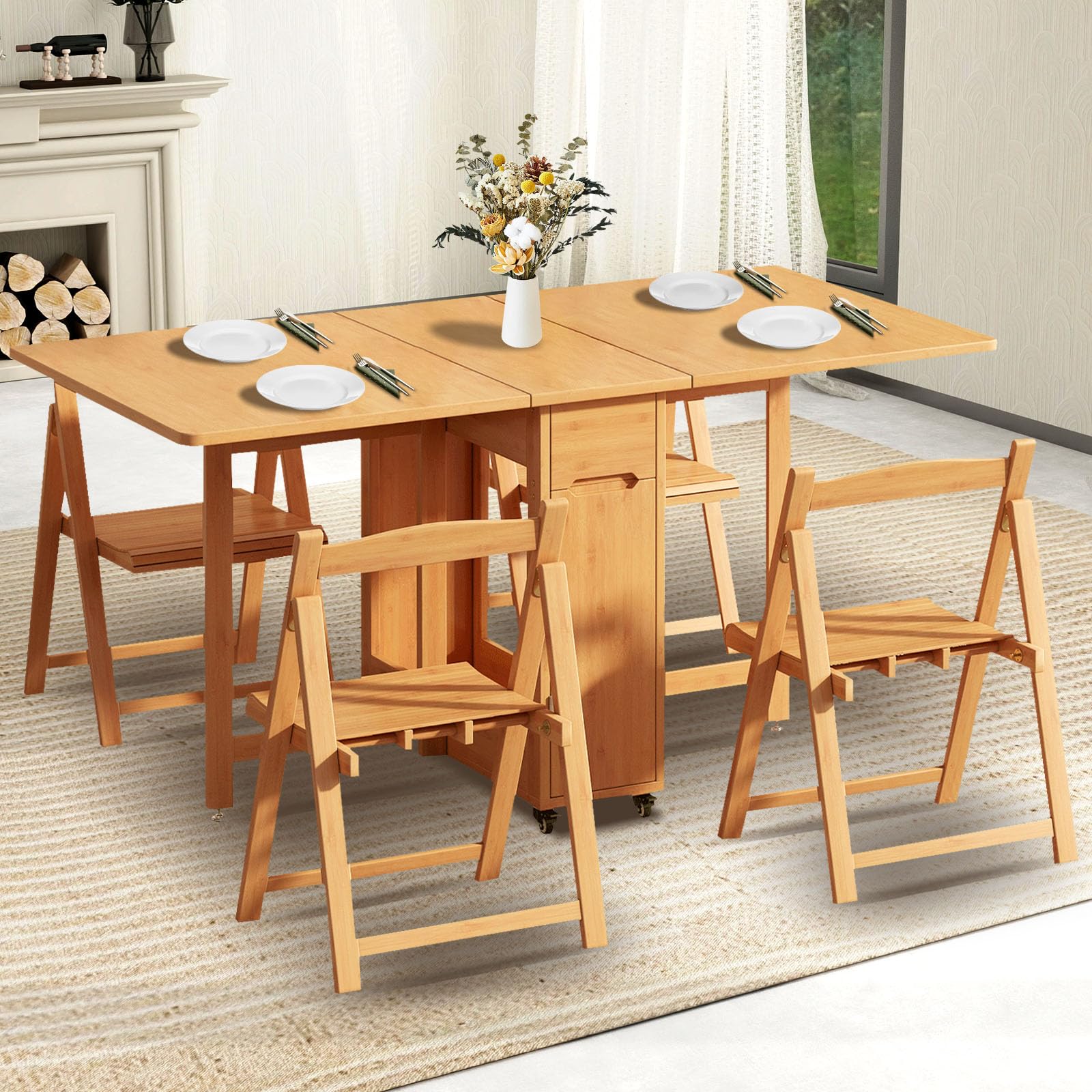 Folding Dining Tables and Chairs for Small Spaces
