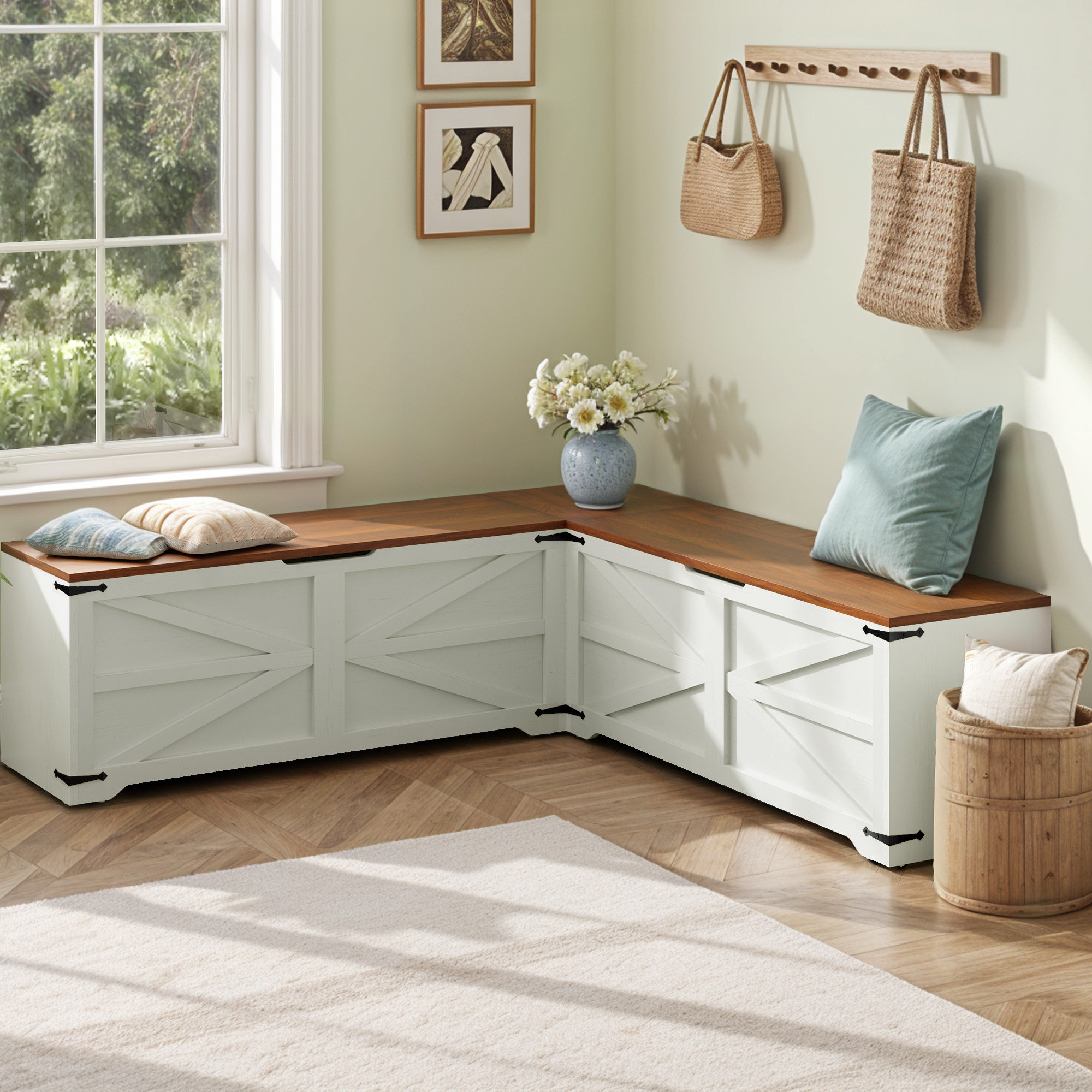 Breakfast Nook Benches With Storage: Access and Fit