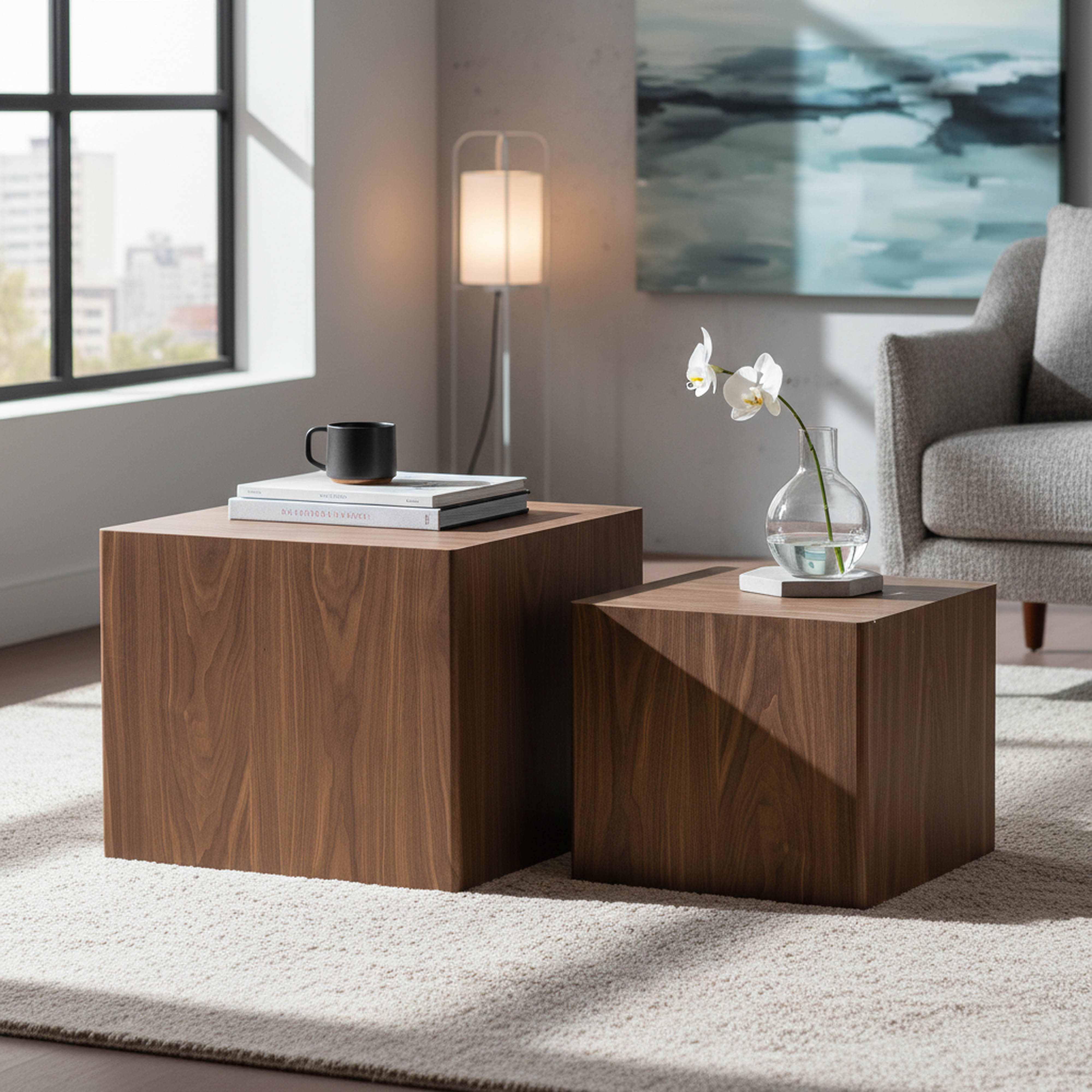 Wood Side Tables: Grain and Finish Combinations
