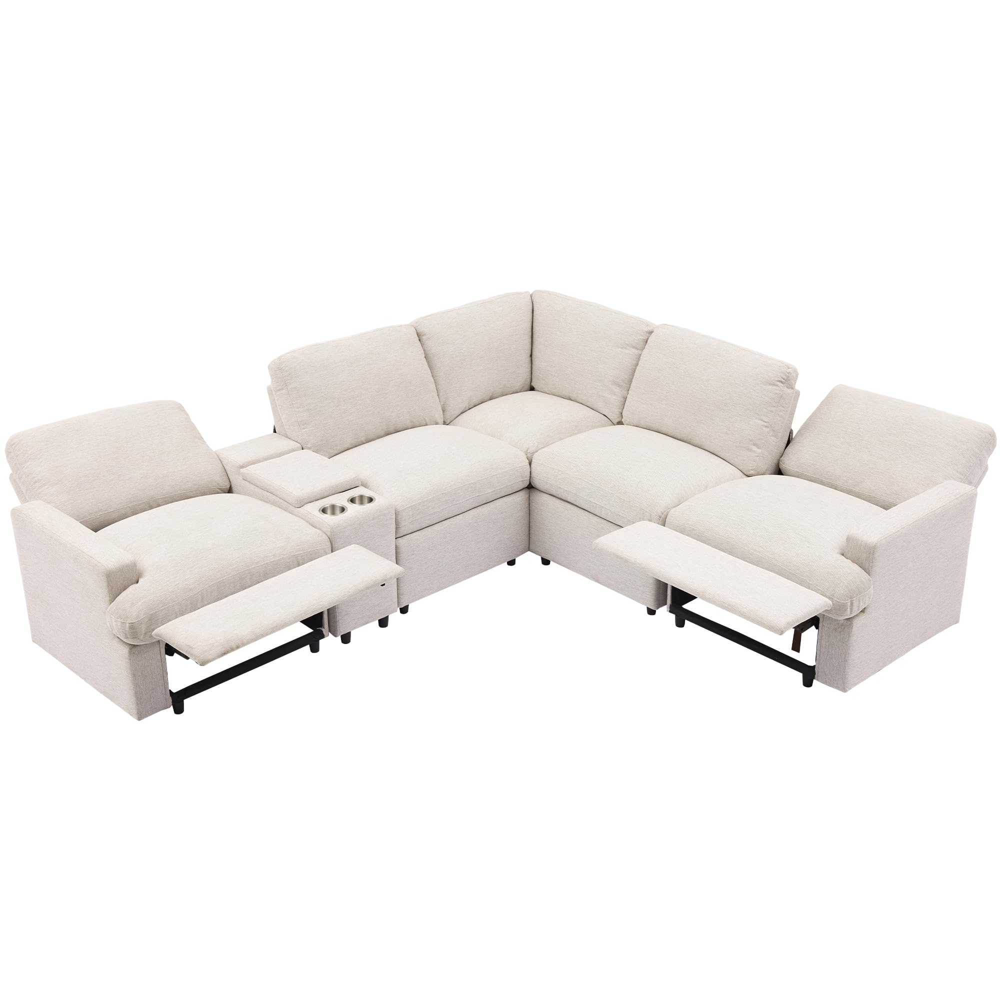 Reclining Sectionals: Room Clearance and Controls